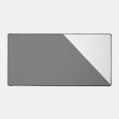 Stijlvol Medium Grijs Wit Slant Hoek Kleur Blok Bureaumat (Voorkant)