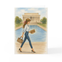 Stijlvol meisje in Washington, DC