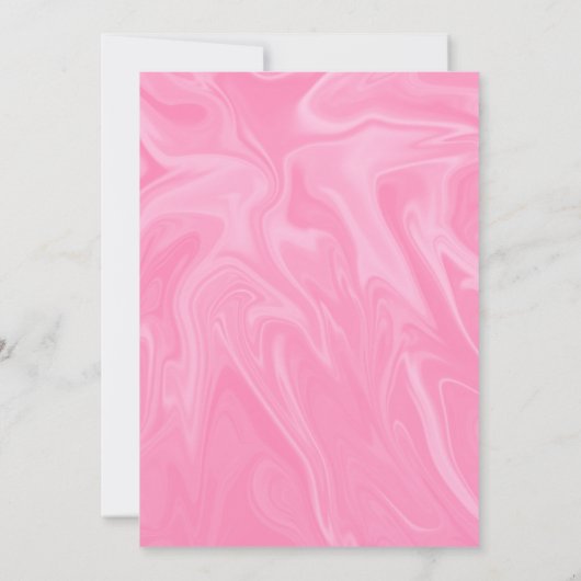 Stijlvol meisje roze minimale Abstracte verfbruilo Kaart (Achterkant)