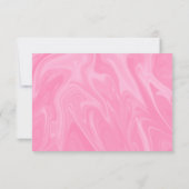 Stijlvol meisje roze minimale Abstracte verfbruilo RSVP Kaartje (Achterkant)
