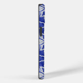 Stijlvol meisjesblauw grijs initiaal monogram Case-Mate iPhone case (Achterkant / Rechts)