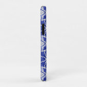 Stijlvol meisjesblauw grijs initiaal monogram Case-Mate iPhone case (Achterkant/rechts)