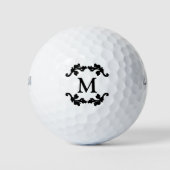 Stijlvol meisjesmonogram golfballen (Voorkant)