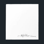 Stijlvol Meisvriendelijk Zwart Manuscript Notitieblok<br><div class="desc">Stijlvolle zwarte laptop met modern script</div>