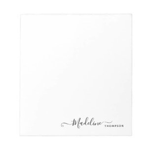 Stijlvol Meisvriendelijk Zwart Manuscript Notitieblok