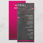 Stijlvol menu | Kalkboardfuschia (Voorkant / Achterkant)