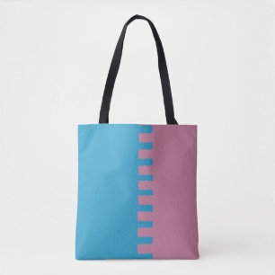 Stijlvol met twee kleuren tote bag