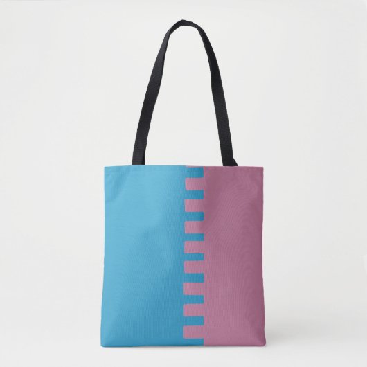 Stijlvol met twee kleuren tote bag (Voorkant)