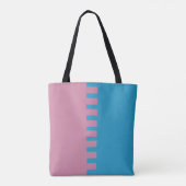 Stijlvol met twee kleuren tote bag (Achterkant)