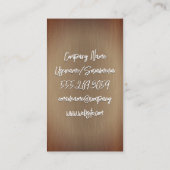 Stijlvol metaal | Cursief Visitekaartje (Achterkant)