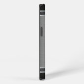 Stijlvol metaal met leren look iPhone hoesje (Rechterkant)