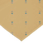 Stijlvol Metallic Blue en Silver Polka Dot Pattern Tafelkleed (Gekanteld)