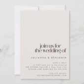 Stijlvol Mid Century Mod Pink Brown Wedding Kaart (Voorkant)