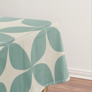 Stijlvol Mid Century Modern Patroon in Sage Green Tafelkleed