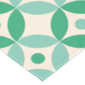 Stijlvol Mid Mod Geometric Pattern in Green Tafelkleed (Gekanteld)