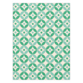 Stijlvol Mid Mod Geometric Pattern in Green Tafelkleed (Voorkant)