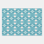 Stijlvol Mid Mod geometrisch patroon in lichtblauw Inpakpapier Vel (Voorkant 2)