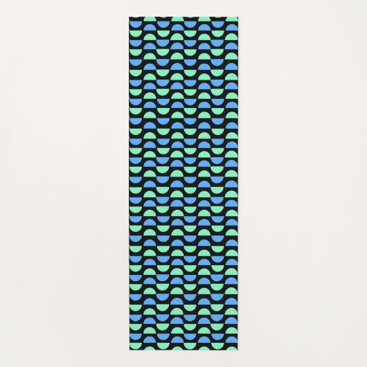 Stijlvol Mid Mod geometrisch patroon Yogamat (Voorkant)