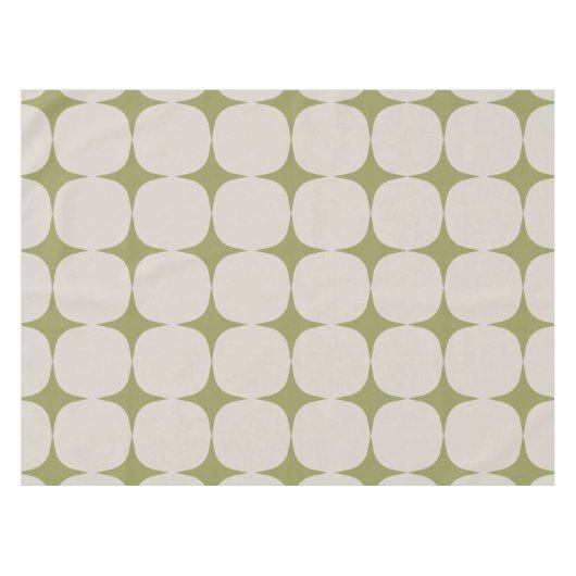 Stijlvol, middelbaar, modern, groen patroon tafelkleed (Voorkant (Horizontaal))