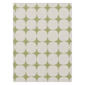 Stijlvol, middelbaar, modern, groen patroon tafelkleed (Voorkant)