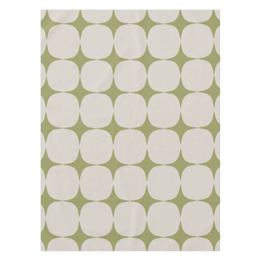 Stijlvol, middelbaar, modern, groen patroon tafelkleed (Voorkant)