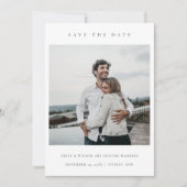 STIJLVOL MINIMALE SCHONE AANGEPASTE FOTO SAVE THE  BEDANKKAART (Voorkant)