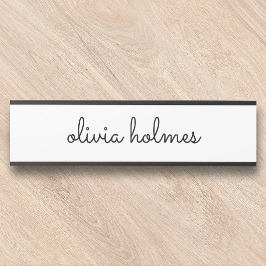 Stijlvol, minimale witte-schrijfnaamplaat deurteke deurbordje
