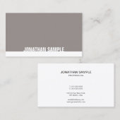 Stijlvol, minimalistisch design bruin papier, rend visitekaartje (Voorkant / Achterkant)