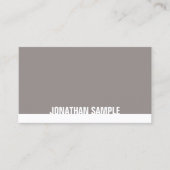 Stijlvol, minimalistisch design bruin papier, rend visitekaartje (Voorkant)