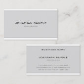 Stijlvol, minimalistisch design modern, grijs, een visitekaartje (Voorkant / Achterkant)
