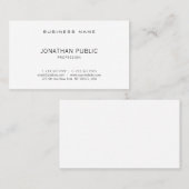 Stijlvol minimalistisch design Modern legant desig Visitekaartje (Voorkant / Achterkant)