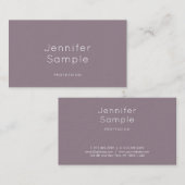 Stijlvol, minimalistisch design, modern, luxe visitekaartje (Voorkant / Achterkant)