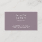 Stijlvol, minimalistisch design, modern, luxe visitekaartje (Achterkant)