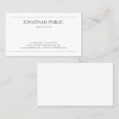 Stijlvol, minimalistisch design, modern, professio visitekaartje (Voorkant / Achterkant)