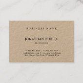 Stijlvol minimalistisch design Modern Unique Plain Visitekaartje (Achterkant)