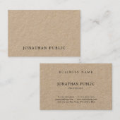 Stijlvol minimalistisch design Modern Unique Plain Visitekaartje (Voorkant / Achterkant)