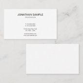 Stijlvol, minimalistisch design, modern visitekaartje (Voorkant / Achterkant)