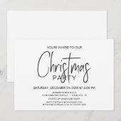 Stijlvol minimalistisch kerstfeest kaart (Voorkant / Achterkant)