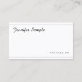 Stijlvol, minimalistisch, modern visitekaartje (Voorkant)