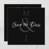 Stijlvol minimalistisch sparen de datum save the date (Voorkant / Achterkant)