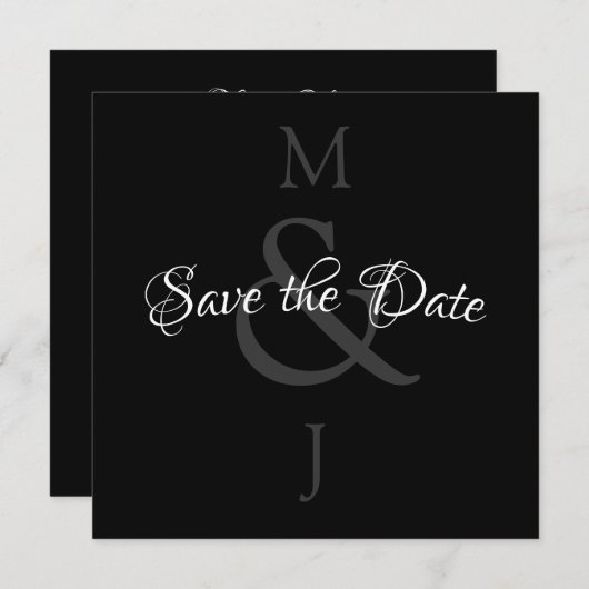 Stijlvol minimalistisch sparen de datum save the date (Voorkant / Achterkant)