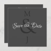 Stijlvol minimalistisch sparen de datum save the date (Voorkant / Achterkant)