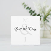 Stijlvol minimalistisch sparen de datum save the date (Staand voorkant)