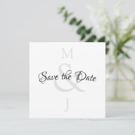 Stijlvol minimalistisch sparen de datum save the date