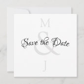 Stijlvol minimalistisch sparen de datum save the date (Voorkant)