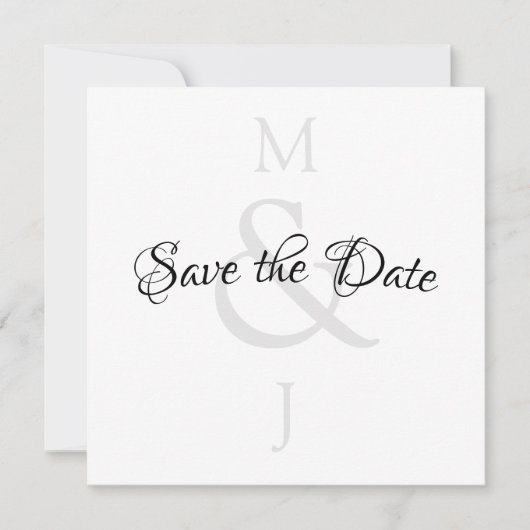 Stijlvol minimalistisch sparen de datum save the date (Voorkant)