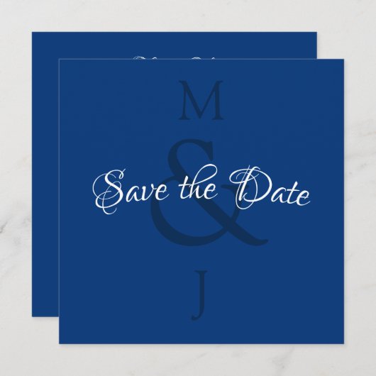 Stijlvol minimalistisch sparen de datum save the date (Voorkant / Achterkant)