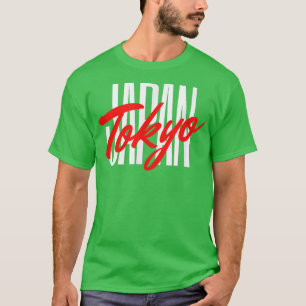 Stijlvol minimalistisch Tokyo Japan T-Shirt