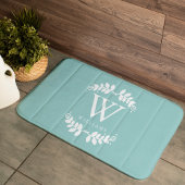 Stijlvol Mint Green Monogram Badmat