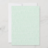 Stijlvol Mint Green Script Photo Afstuderen Aankondiging (Achterkant)